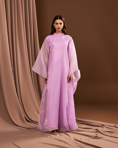 LILAC ORGANZA LOOSE FIT DRESS