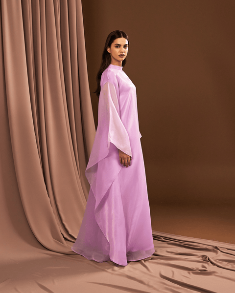 LILAC ORGANZA LOOSE FIT DRESS